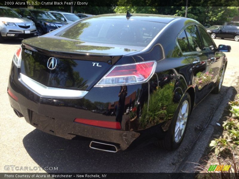 Crystal Black Pearl / Ebony 2009 Acura TL 3.5