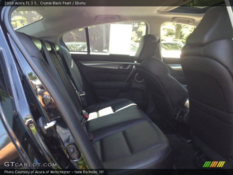 Crystal Black Pearl / Ebony 2009 Acura TL 3.5