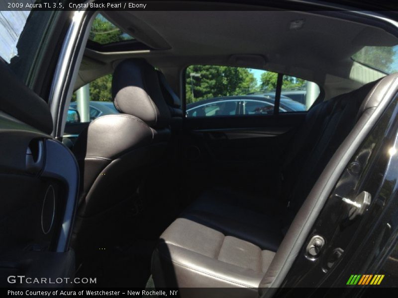 Crystal Black Pearl / Ebony 2009 Acura TL 3.5