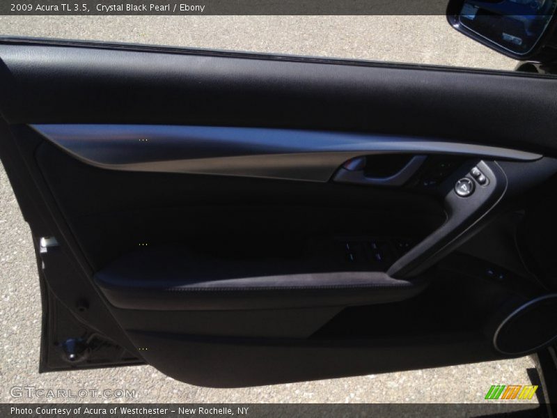 Crystal Black Pearl / Ebony 2009 Acura TL 3.5