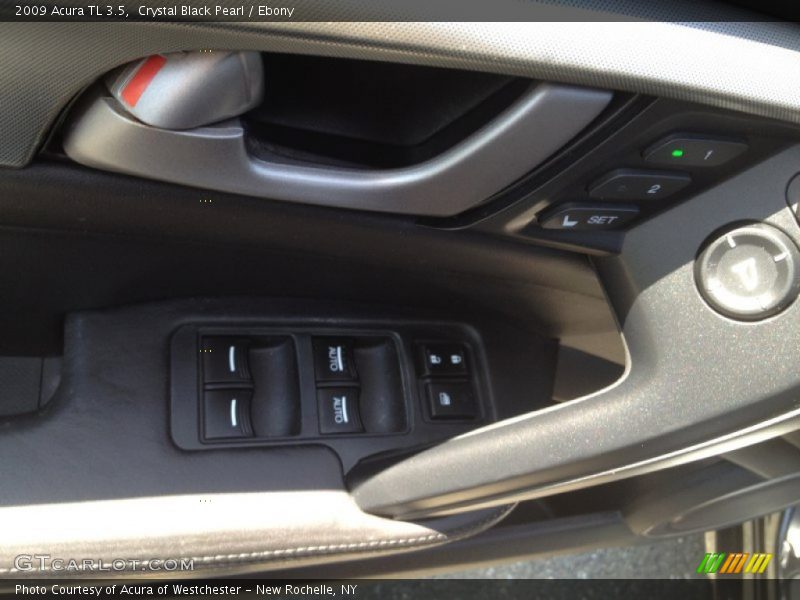 Crystal Black Pearl / Ebony 2009 Acura TL 3.5