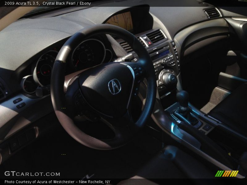 Crystal Black Pearl / Ebony 2009 Acura TL 3.5