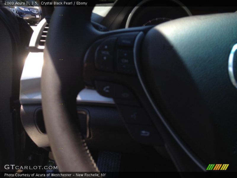 Crystal Black Pearl / Ebony 2009 Acura TL 3.5