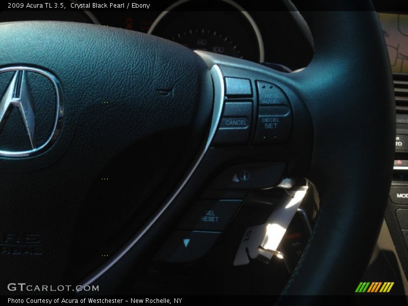 Crystal Black Pearl / Ebony 2009 Acura TL 3.5