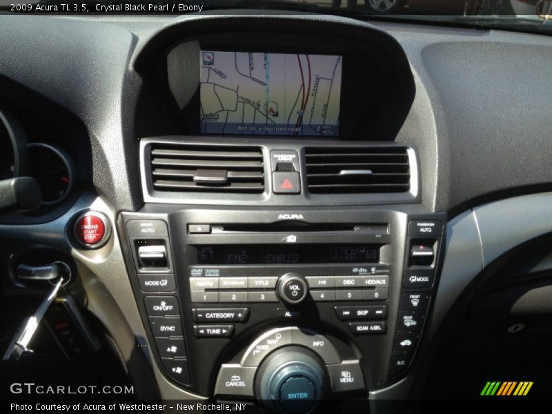 Crystal Black Pearl / Ebony 2009 Acura TL 3.5