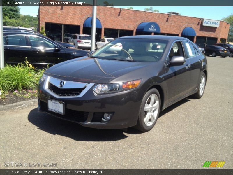 Grigio Metallic / Taupe 2010 Acura TSX Sedan