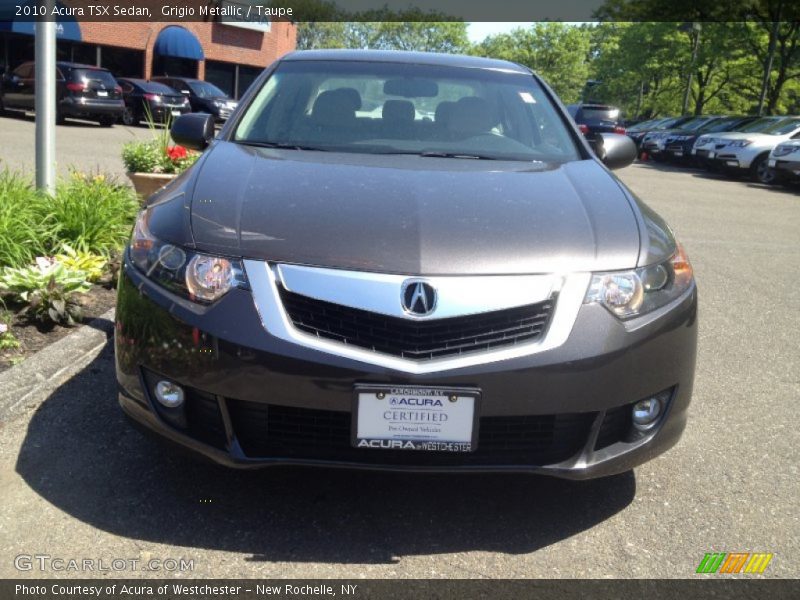 Grigio Metallic / Taupe 2010 Acura TSX Sedan