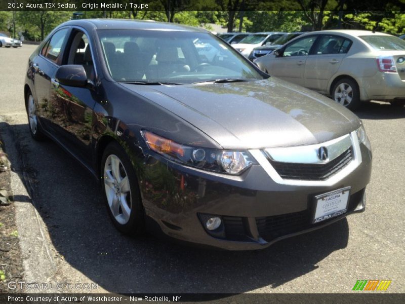 Grigio Metallic / Taupe 2010 Acura TSX Sedan