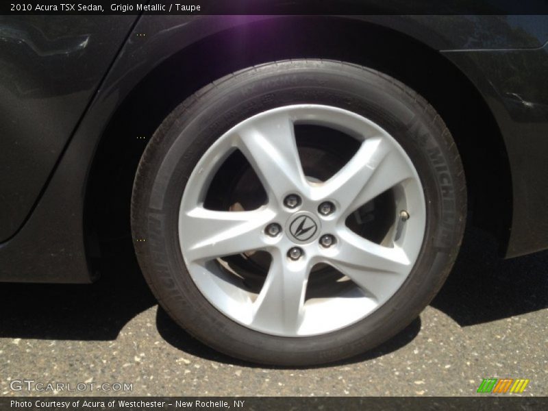 Grigio Metallic / Taupe 2010 Acura TSX Sedan