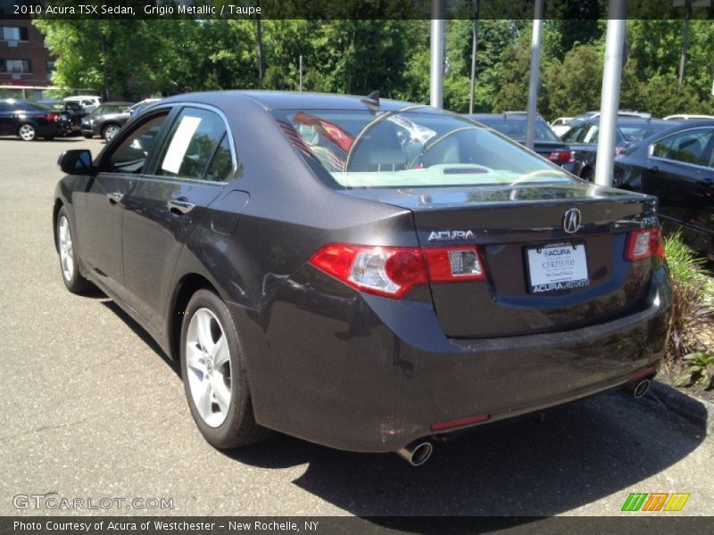 Grigio Metallic / Taupe 2010 Acura TSX Sedan