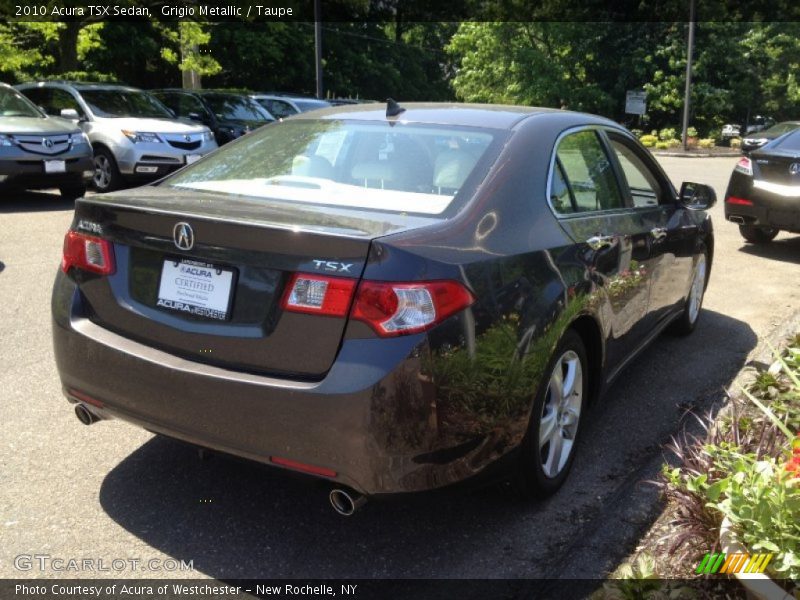 Grigio Metallic / Taupe 2010 Acura TSX Sedan