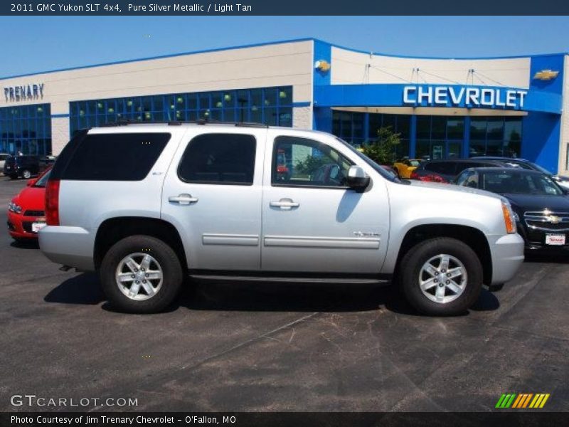 Pure Silver Metallic / Light Tan 2011 GMC Yukon SLT 4x4