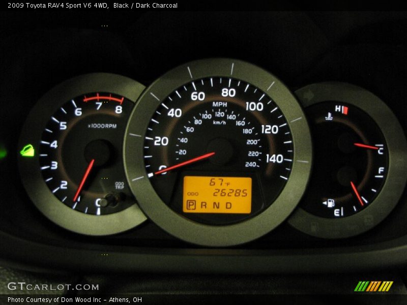 Black / Dark Charcoal 2009 Toyota RAV4 Sport V6 4WD