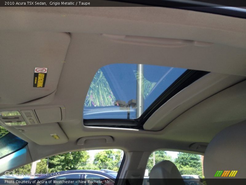 Grigio Metallic / Taupe 2010 Acura TSX Sedan