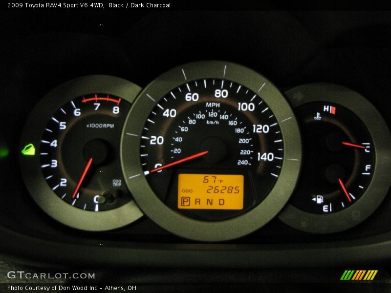 Black / Dark Charcoal 2009 Toyota RAV4 Sport V6 4WD