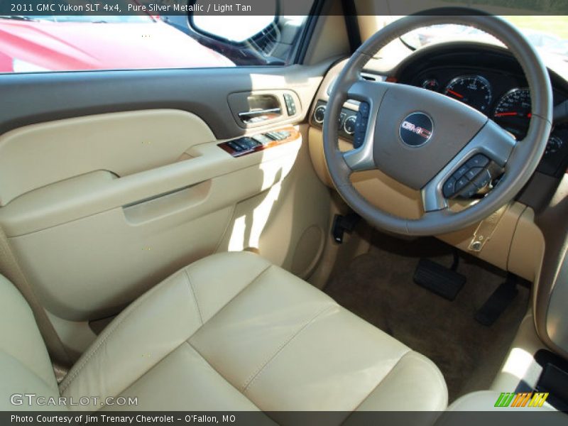 Pure Silver Metallic / Light Tan 2011 GMC Yukon SLT 4x4