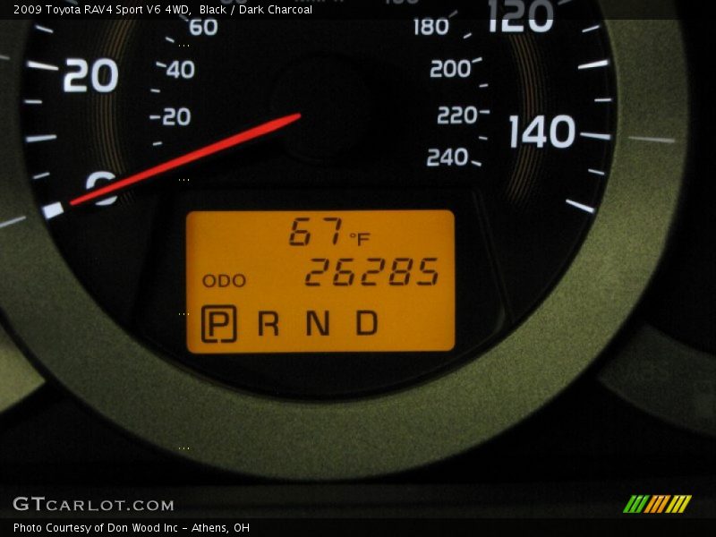 Black / Dark Charcoal 2009 Toyota RAV4 Sport V6 4WD