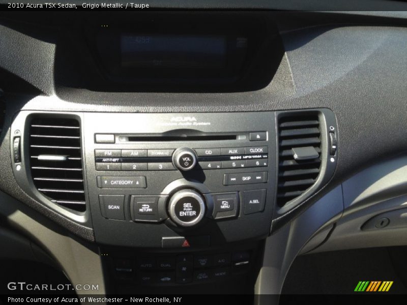 Grigio Metallic / Taupe 2010 Acura TSX Sedan