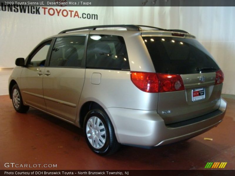 Desert Sand Mica / Taupe 2009 Toyota Sienna LE