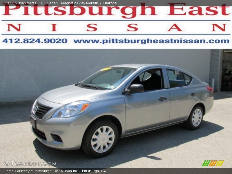 Magnetic Gray Metallic / Charcoal 2012 Nissan Versa 1.6 S Sedan