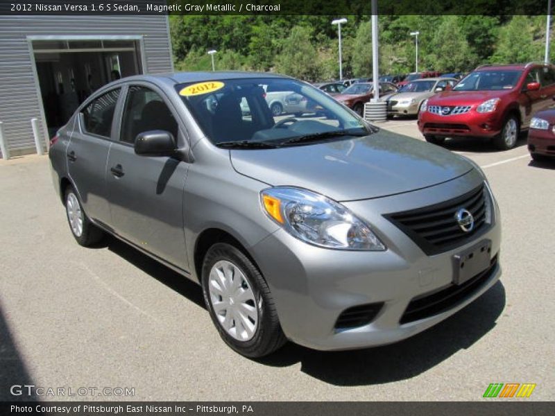 Magnetic Gray Metallic / Charcoal 2012 Nissan Versa 1.6 S Sedan