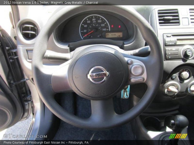 Magnetic Gray Metallic / Charcoal 2012 Nissan Versa 1.6 S Sedan
