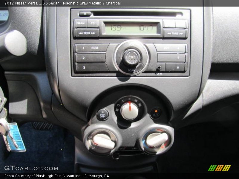 Magnetic Gray Metallic / Charcoal 2012 Nissan Versa 1.6 S Sedan