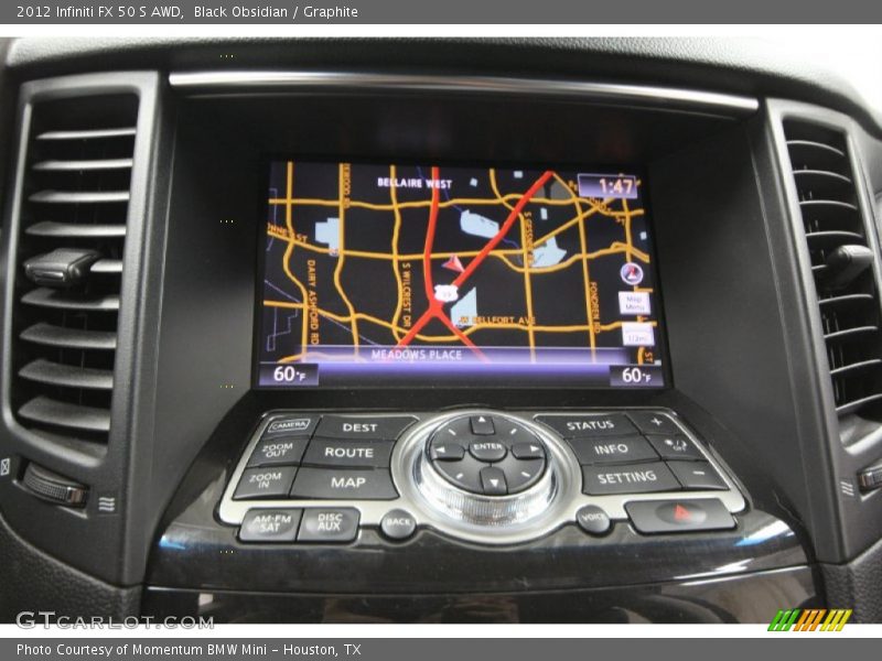 Navigation of 2012 FX 50 S AWD