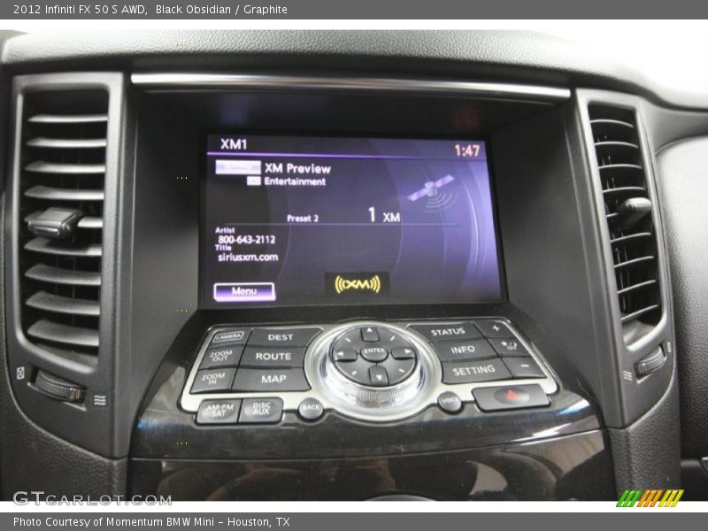 Controls of 2012 FX 50 S AWD