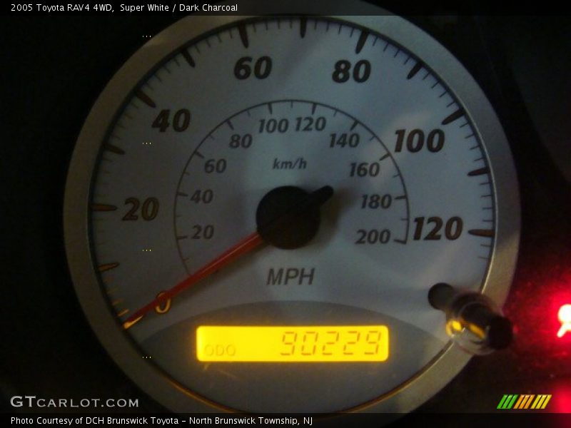 Super White / Dark Charcoal 2005 Toyota RAV4 4WD