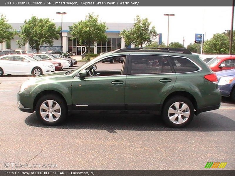 Cypress Green Pearl / Warm Ivory 2010 Subaru Outback 3.6R Limited Wagon