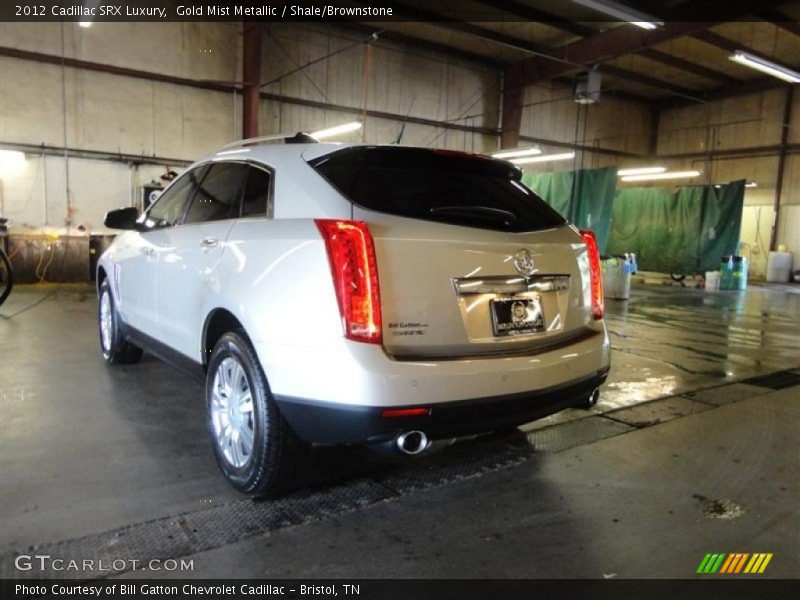 Gold Mist Metallic / Shale/Brownstone 2012 Cadillac SRX Luxury