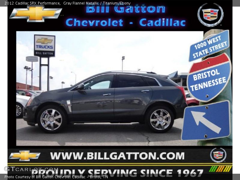 Gray Flannel Metallic / Titanium/Ebony 2012 Cadillac SRX Performance