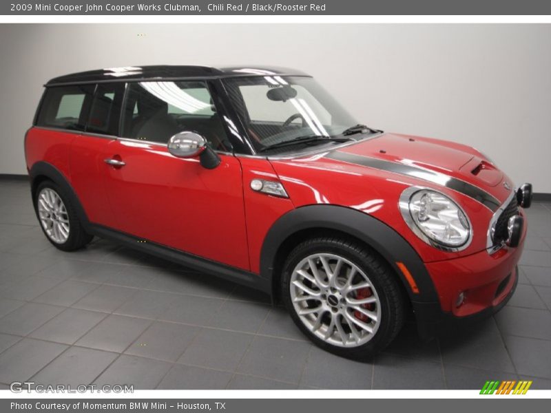 Chili Red / Black/Rooster Red 2009 Mini Cooper John Cooper Works Clubman