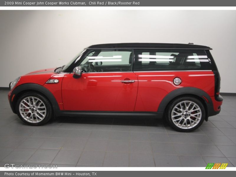 Chili Red / Black/Rooster Red 2009 Mini Cooper John Cooper Works Clubman