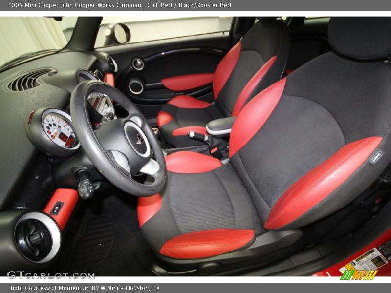 Chili Red / Black/Rooster Red 2009 Mini Cooper John Cooper Works Clubman
