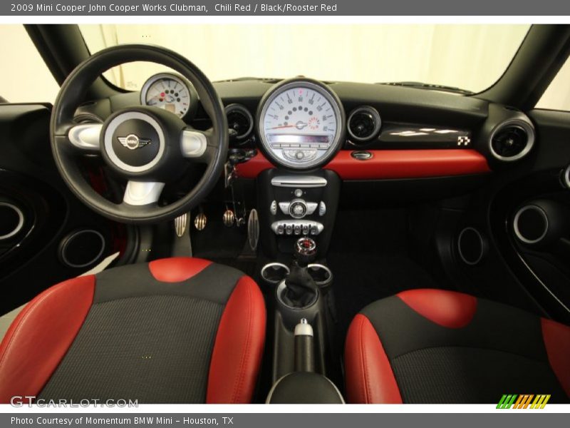 Chili Red / Black/Rooster Red 2009 Mini Cooper John Cooper Works Clubman