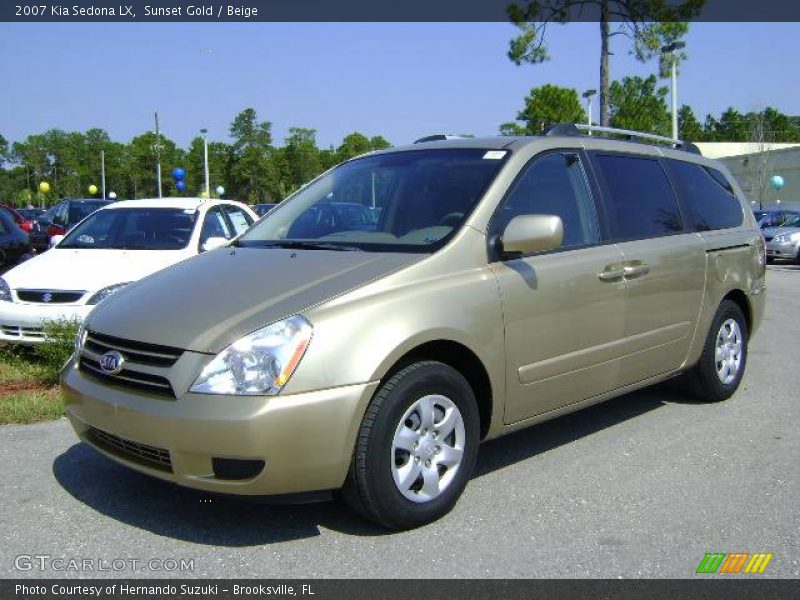 Sunset Gold / Beige 2007 Kia Sedona LX