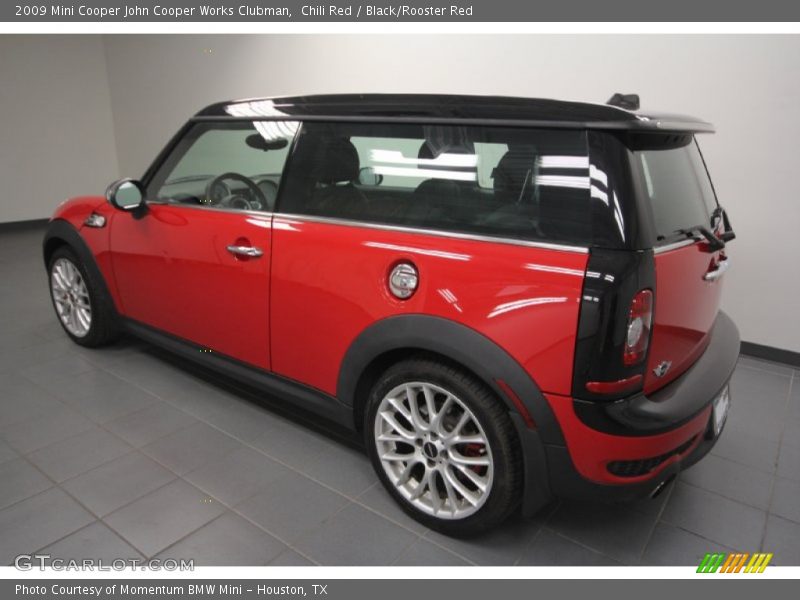 Chili Red / Black/Rooster Red 2009 Mini Cooper John Cooper Works Clubman