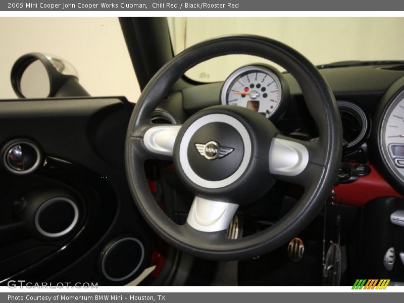 Chili Red / Black/Rooster Red 2009 Mini Cooper John Cooper Works Clubman