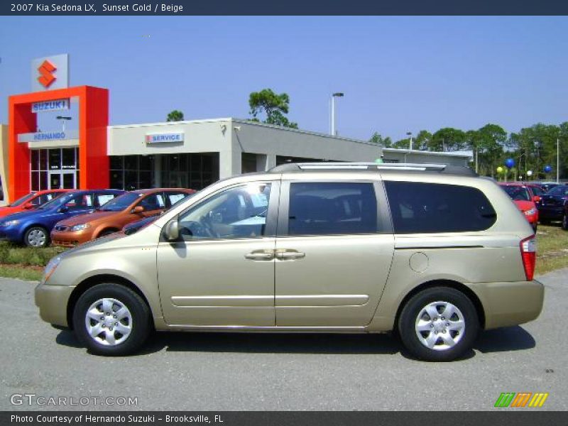 Sunset Gold / Beige 2007 Kia Sedona LX