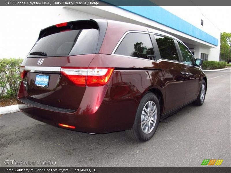 Dark Cherry Pearl II / Beige 2012 Honda Odyssey EX-L