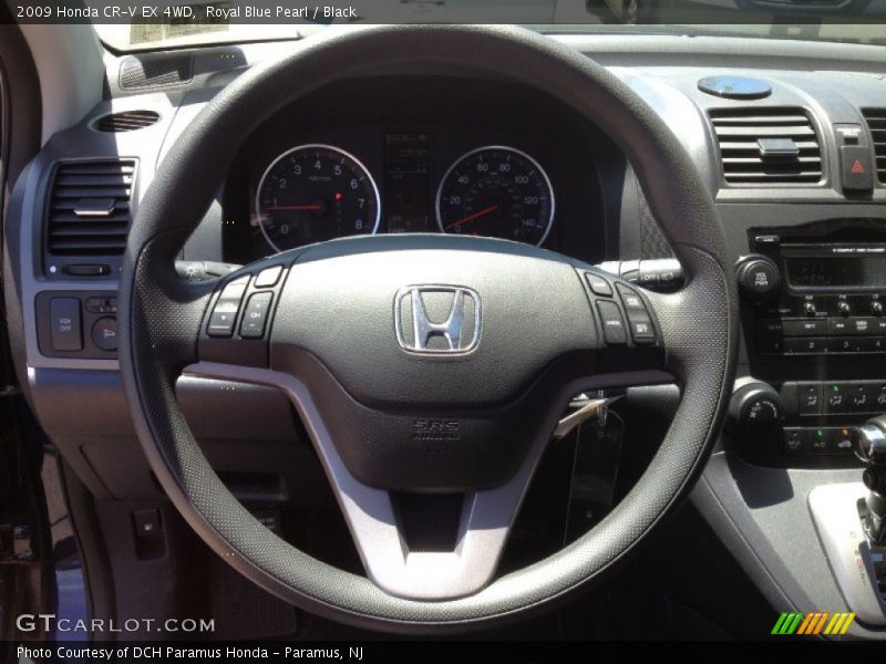 Royal Blue Pearl / Black 2009 Honda CR-V EX 4WD