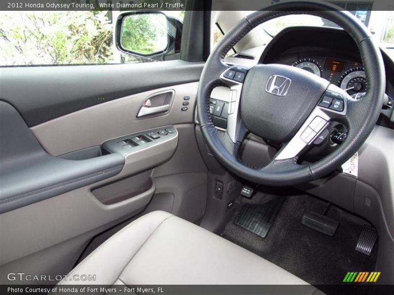 White Diamond Pearl / Truffle 2012 Honda Odyssey Touring