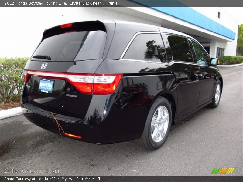 Crystal Black Pearl / Truffle 2012 Honda Odyssey Touring Elite