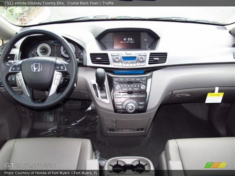 Crystal Black Pearl / Truffle 2012 Honda Odyssey Touring Elite