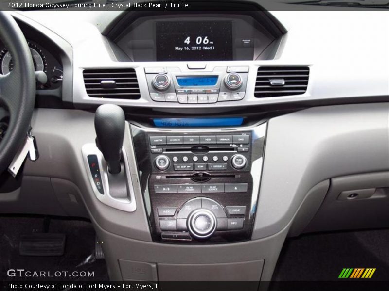 Crystal Black Pearl / Truffle 2012 Honda Odyssey Touring Elite
