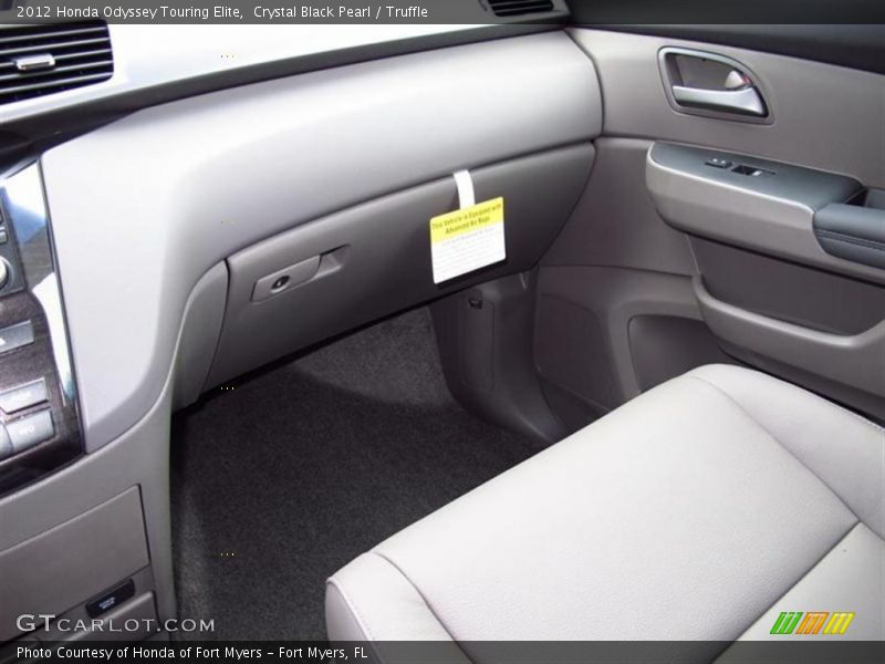 Crystal Black Pearl / Truffle 2012 Honda Odyssey Touring Elite