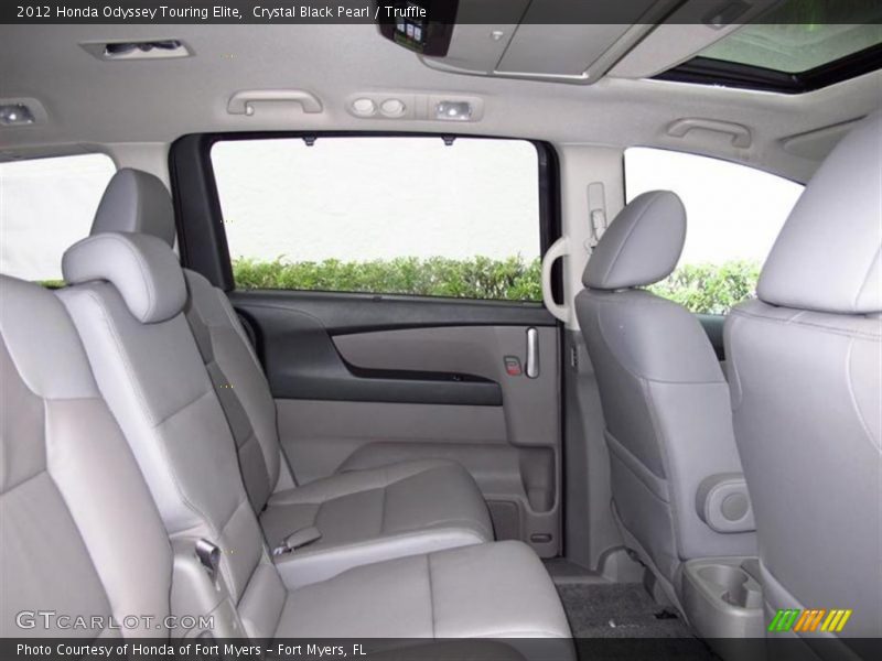 Crystal Black Pearl / Truffle 2012 Honda Odyssey Touring Elite