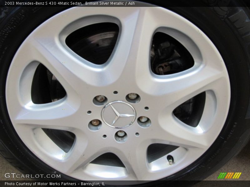 Brilliant Silver Metallic / Ash 2003 Mercedes-Benz S 430 4Matic Sedan